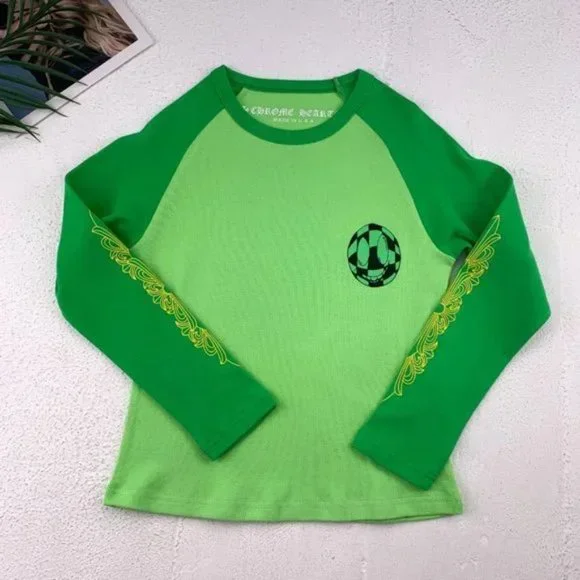 在庫わずか Chrome Hearts 99 Eyes long T-shirt Acidick Green s_wp_64e219643b982af9967df0e8.webp